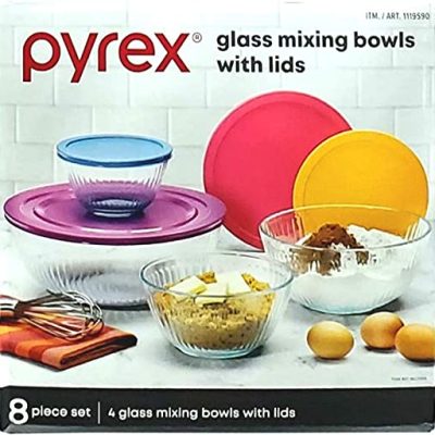 Pyrex Glass Mixing Bowls With Lids