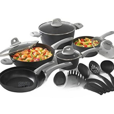 BIALETTI NONSTICK COOKWARE (15 PIECES)