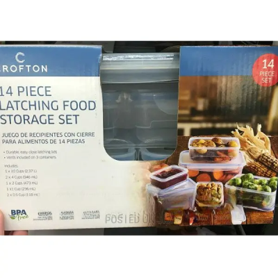 Crofton 14-piece Latching Food Storage Set