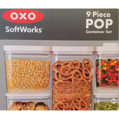 OXO SOFTWORKS 9-PIECE POP CONTAINER SET