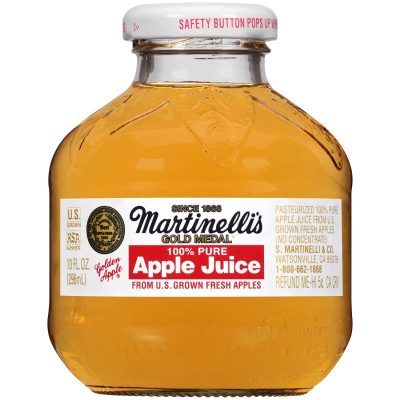 Martinelli’s Gold Medal 100% Apple Juice 12pack Glass Bottle