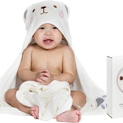 JESSIE CLAIRE BEAR HOODED TOWEL