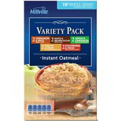 Millville Instant Oatmeal Variety Pack
