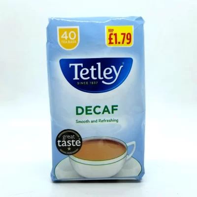 TETLEY DECAFF 40 TEA BAG