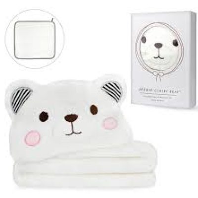 JESSIE CLAIRE BEAR HOODED TOWEL
