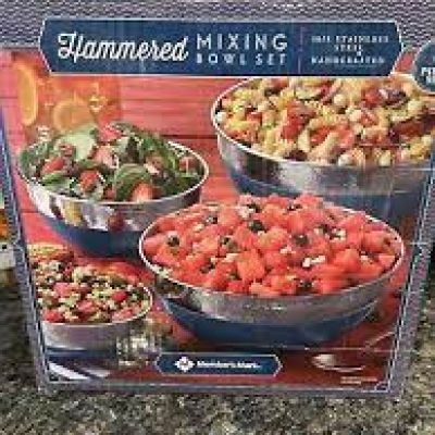 Member Mark’s Hammered Mixing bowls Set (4pack)