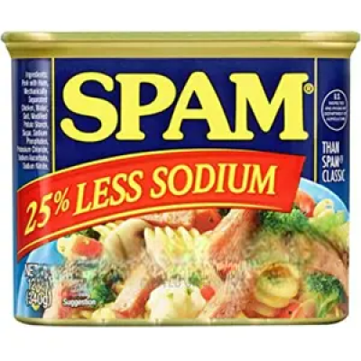 SPAM 25% Less Sodium