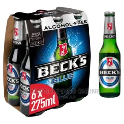Beck’s Blue Alcohol Free Beer Bottles 6x275ml