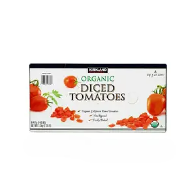 Kirkland Signature Organic Diced Tomatoes, 14.5 Oz, 8-Count