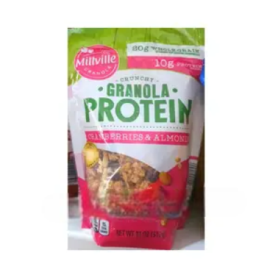 Millville Crunchy Granola Protein Cranberries Almond 312g