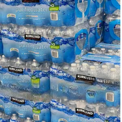 Kirkland Signature Purified Water Bottles, 40pack(40 X 0.5L)